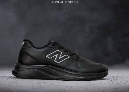 کتانی نیوبالانس تمام مشکی سایز زنانه و مردانه