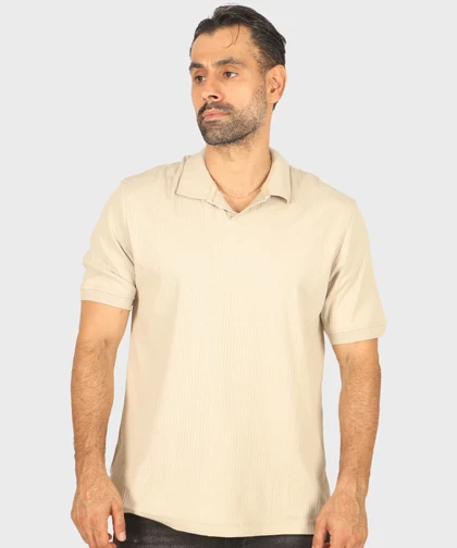 تیشرت یقه شکاری مردانه 1756