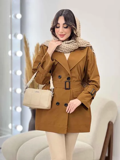 بارانی سرجیب دوبل ژیله دار