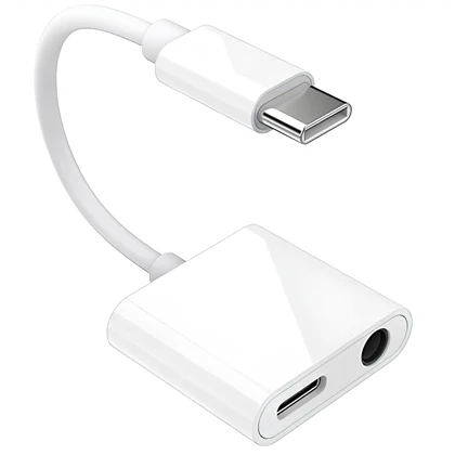 کابل تبدیل Type-C به Type-C و جک 3.5mm رسی RECCI مدل RDS-A08