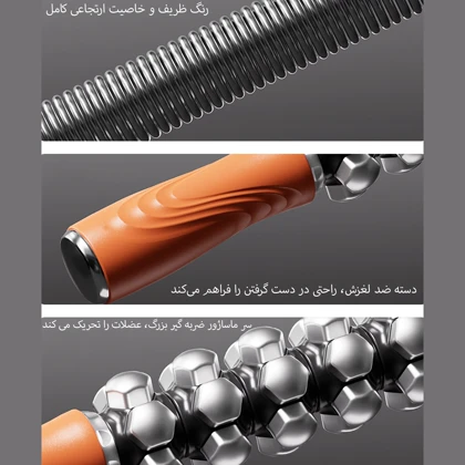 غلتک ماساژ میخ دار مدل KZY‑FM01