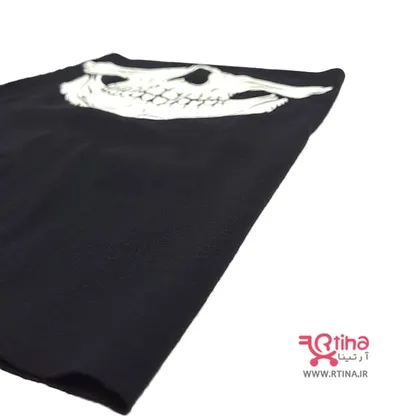 ماسک اسکارف شب تاب طرح جمجمه- اسکلت
