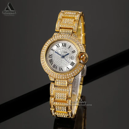 ساعت زنانه کارتیه Cartier Ballon Bleu Full Diamond-26