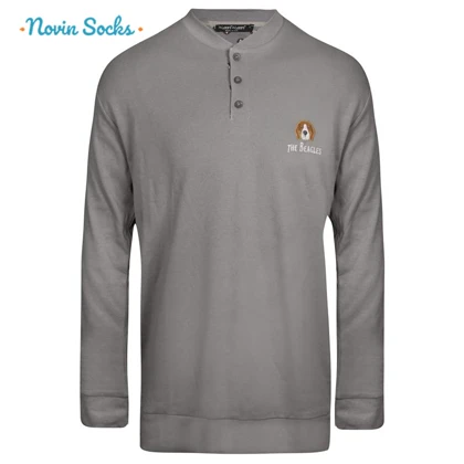 ست تیشرت آستین بلند و شلوار مردانه لین مدل نخ پنبه کد 5197-499