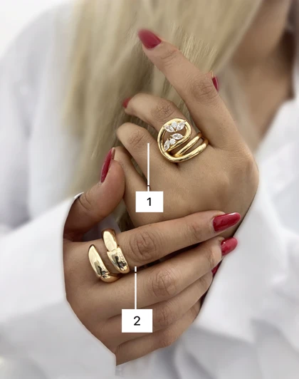 انگشتر فشن برجسته زنانه 862