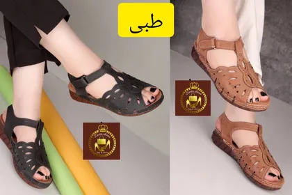 صندل طبی چسبی اسپرت زنانه خورشیدی