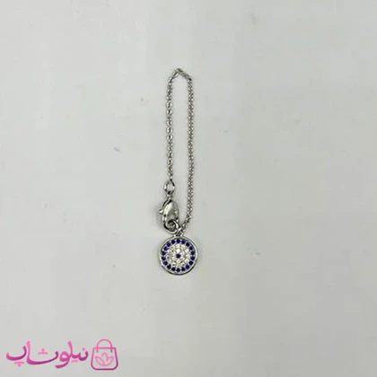آویز ساعت زنانه ysx نگین‌دار نقره ای کد 899