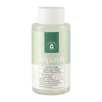 محلول پاک کننده پوست چرب آلپاویت 250 میل