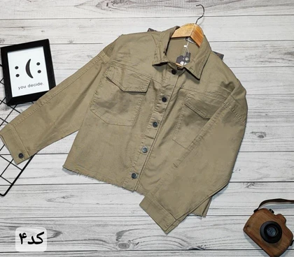 کراپ کت کتان رنگی کد 50110