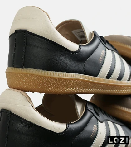 کفش کتانی مردانه و زنانه مشکی کرم ADIDAS Samba