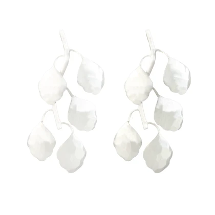 گوشواره زنانه آبکاری نقره