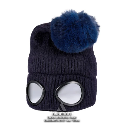 کلاه بافتنی عینک دار Beanie Hat HA161