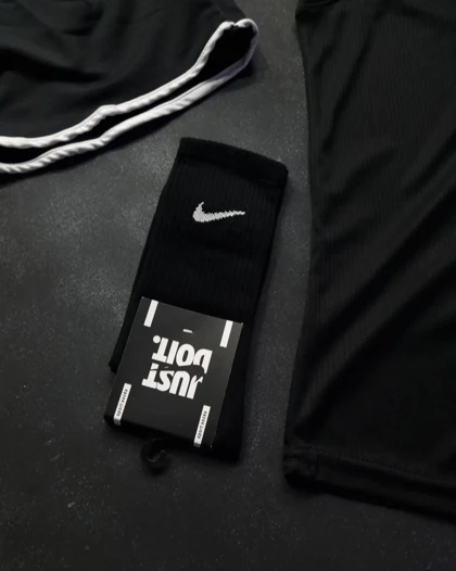 ست رکابی و شلوارک نایکی + جوراب