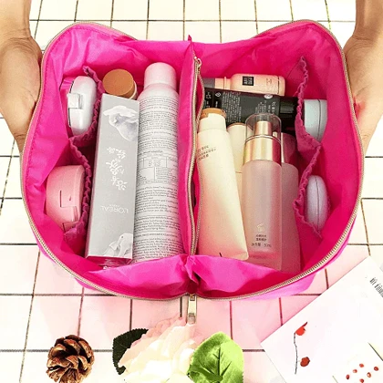 کیف آرایشی STUFF رنگ سرخابی