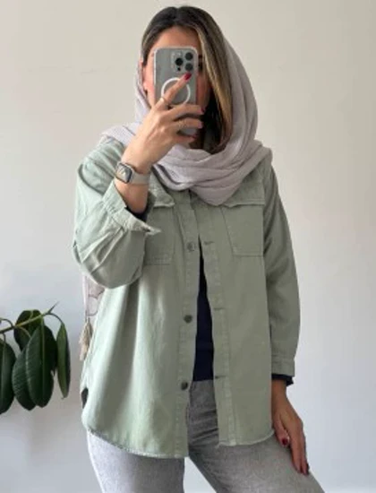 مانتو جین رنگی