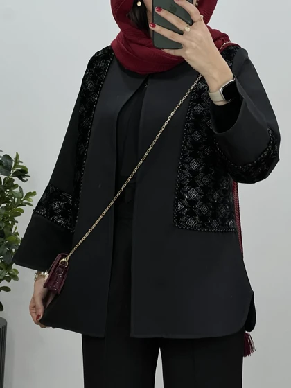 مانتو مجلسی مروارید