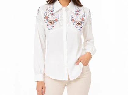 شومیز زنانه گلدوزی وارداتی