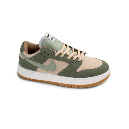 کفش کتانی اسپرت مردانه رنگ کرم سبز مدل نایک NIKE AIR FORCE