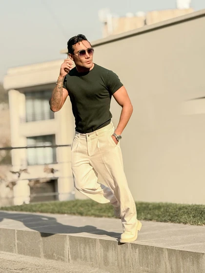 تیشرت فیت شرت سبز لجنی