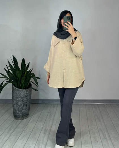 مانتو دکمه دار برکه 5