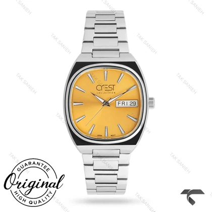 ساعت کرست مردانه 6389-2 صفحه زرد Crest-11081-G