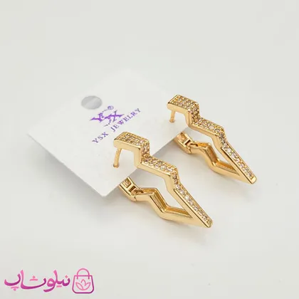 گوشواره آویز زنانه ysx مدل صاعقه