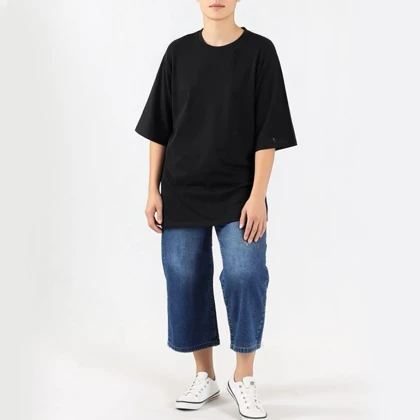 تیشرت لانگ مشکی