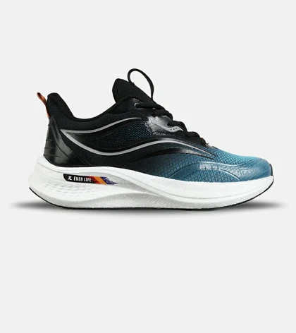 کفش کتانی مشکی آبی Saucony Ride Review v.2 مدل 7395