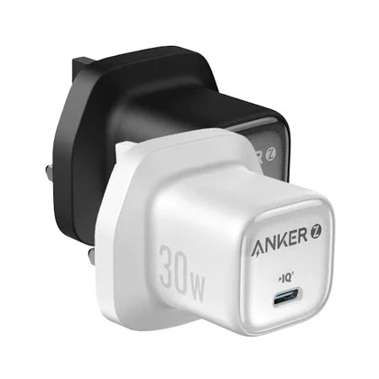 شارژر دیواری انکر مدل A2698 Zolo 30W همراه کابل USB-C به USB-C یک متری