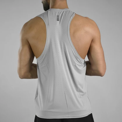 رکابی ورزشی مردانه آندر آرمور مدل Heatgear-1525 طوسی روشن