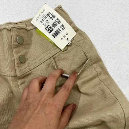 شلوار دخترانه بوت کات کتان کش اورجینال