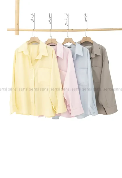 شومیز سیلک پشت پیله کد1005756