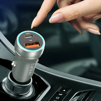 شارژر فندکی فست شارژ ماشین تایپ سی 30 وات ارلدام ES-CC29