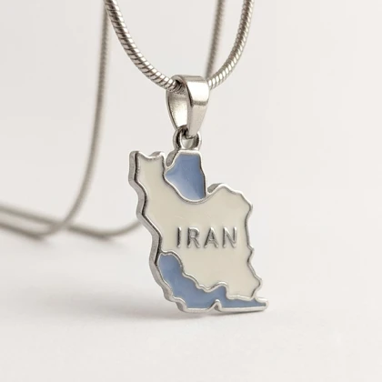 گردنبند زنانه و دخترانه نقشه ایران