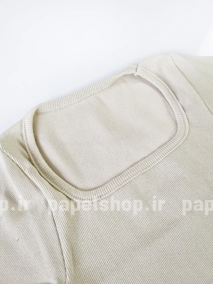 بادی کبریتی یقه خشتی آستین کوتاه