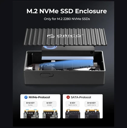 باکس هارد SSD NVMe اوریکو ORICO مدل 9620-C3