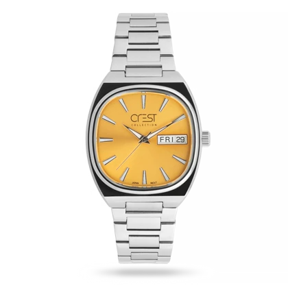 ساعت مچی مردانه کرست بند استیل نقره ای کد Crest 6389/2