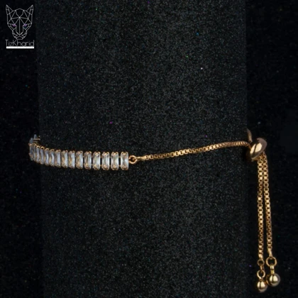 دستبند تنیس الماس لاکچری ژوپینگ