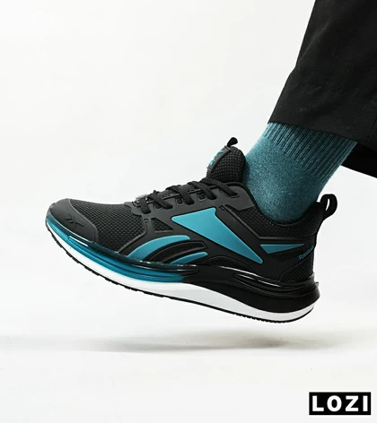 کفش کتانی ورزشی ریباک مشکی آبی Reebok Fusium Run مدل 4706