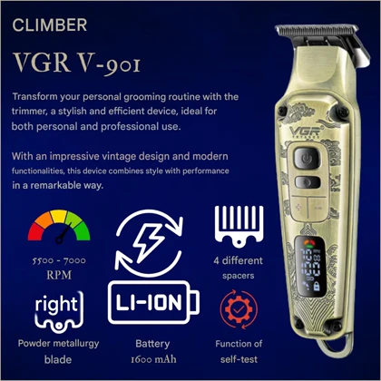 ماشین اصلاح شارژی وی جی آر VGR مدل V-901 بدنه فلزی