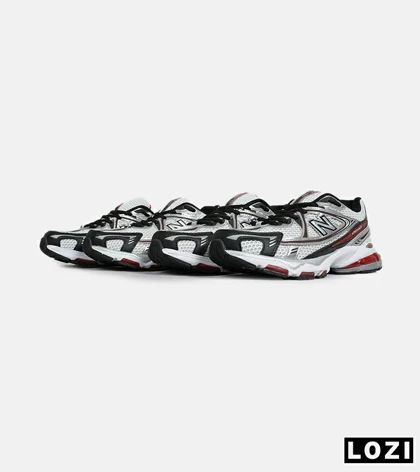 کفش کتانی مردانه و زنانه سفید قرمز مشکی NEW BALANCE 1064 مدل 6741
