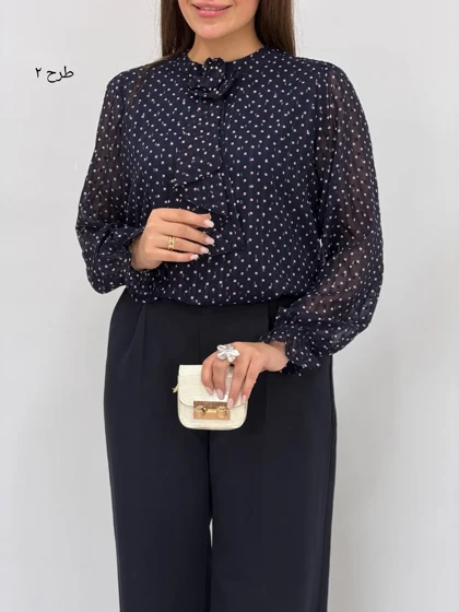 شومیز حریر مجلسی هلن کد 7263