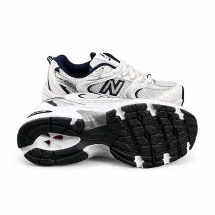 کتانی ست مردانه زنانه مدل نیوبالانس 530 سفید سرمه ای (کیفیت درحد مستر) New Balance