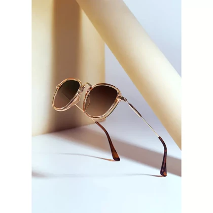 عینک آفتابی دی فرانکلین مدل D.franklin ROLLER SQ Champagne / Grad Brown