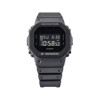 ساعت کاسیو جی شاک بند رابر مشکی دیجیتال DW-5610UU-8D