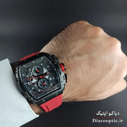 ساعت مچی مردانه اورجینال موتور ژاپنی برند مینی فوکوس سه موتور مدل Mf0399G.04 بند رابر