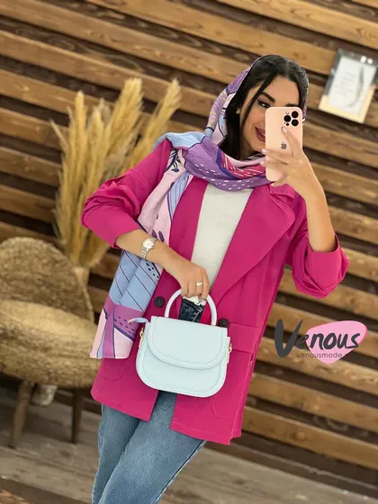 مانتو لینن جیب حلقه