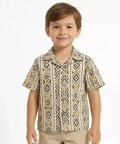 پیراهن آستین کوتاه پسرانه مرینو Merino کد 1755