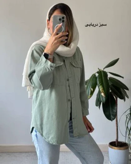 مانتو جین رنگی 1