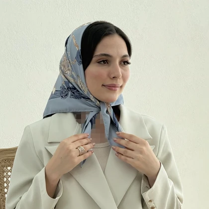 مینی اسکارف زنانه طرح زنجیری | آی بولک